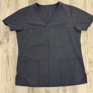 Gray small women’s scrub top